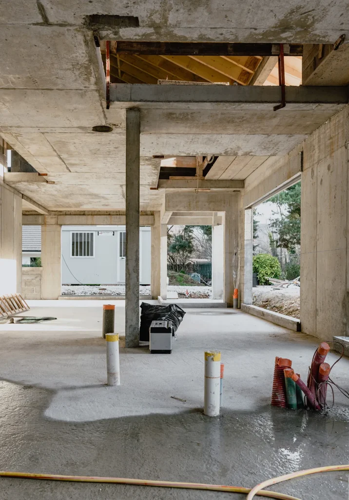 Chantier de la maison D. à Saint Jorioz