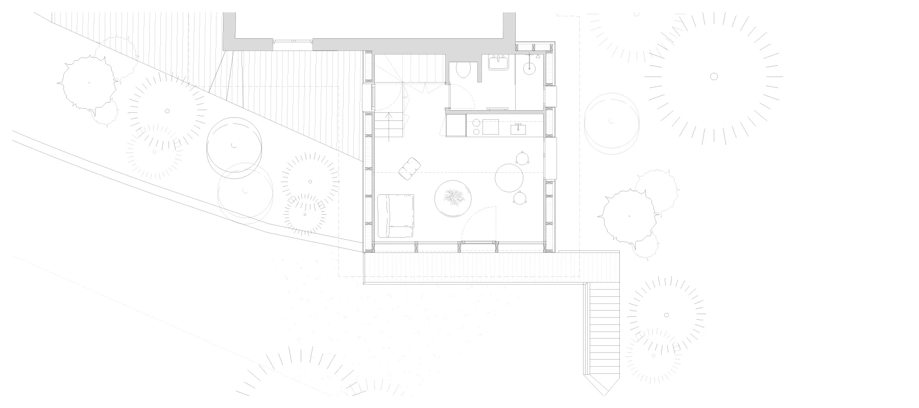 Extension B. - Projet d'esquisse à Annecy par Céline Commaille Architecte