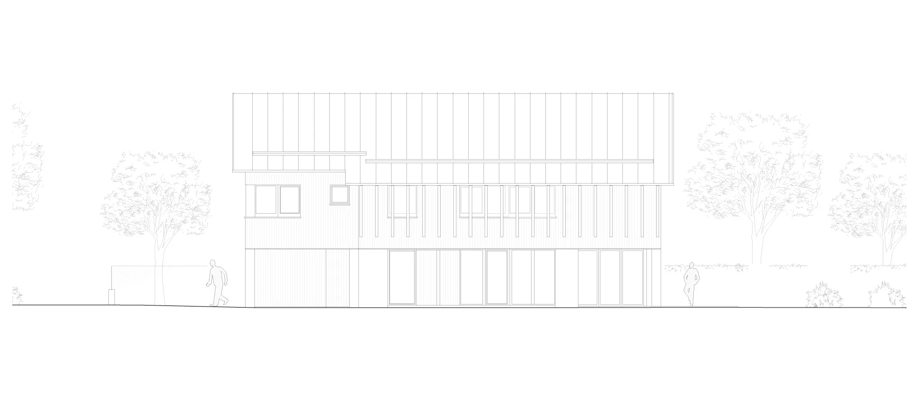 Plan de la maison D. par Céline Commaille Architecte